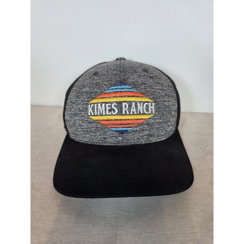 Kimes Ranch Hat Cap Snap Back Trucker Embroidered Rainbow Striped El Paso